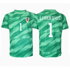 Kroatien Dominik Livakovic #1 Målmand Replika Udebanetrøje EM 2024 Kortærmet